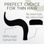 Ultra Thin Straight Genius Weft Light 613 Lightest Blonde 02